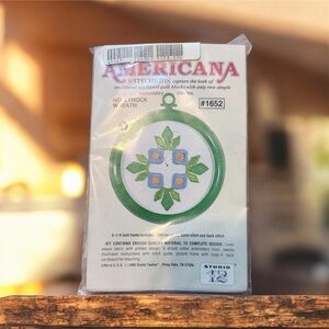 Americana Stitchery Kit with Floral Design